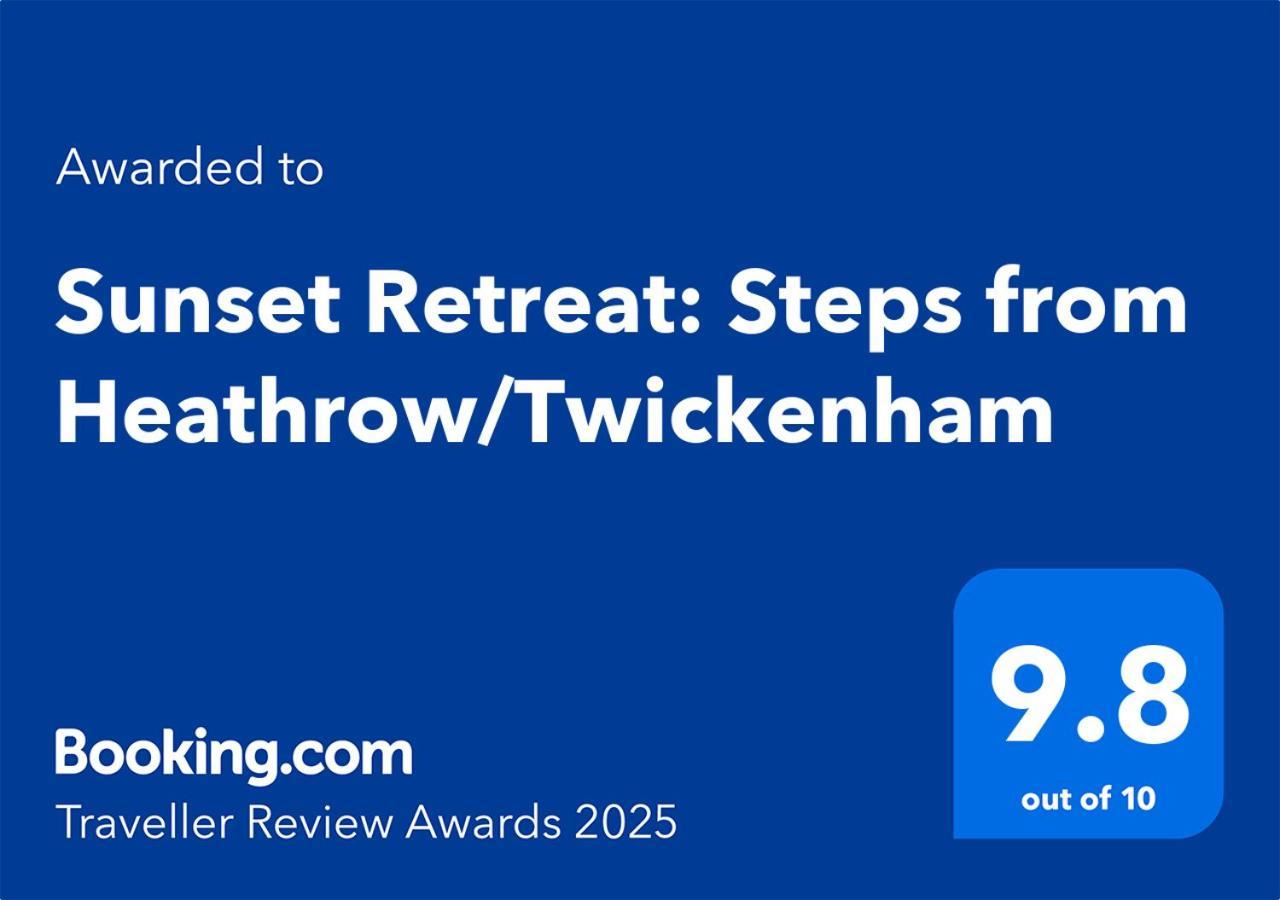 Sunset Retreat: Steps From Heathrow/Twickenham Leilighet Hounslow Eksteriør bilde